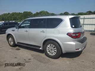 2021 Nissan Armada SV with VIN JN8AY2AD8M9661419, listed as a Copart auction lot 62631524 with 76,739 mi miles and Salvage Title. Bid and sale history available at carsss.com. Image 2.