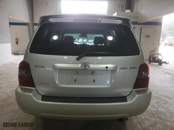 2007 Toyota Highlander with VIN JTEHD21A170045822, listed as a Copart auction lot 43778445 with 111,156 mi miles and Salvage Title. Bid and sale history available at carsss.com. Image 6.