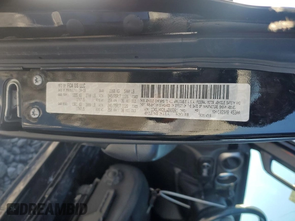2020 Jeep Wrangler Sport S z VIN 1C4GJXAG9LW203261, wystawiony jako Copart lot #41534935 z przebiegiem 81 058 mil mil oraz Szkoda całkowita • Salvage title. Historia ofert i sprzedaży dostępna na DreamBid. Obrazek 14.