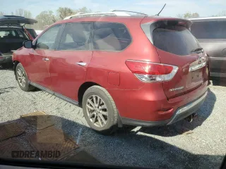 2015 Nissan Pathfinder S z VIN 5N1AR2MN6FC709448, wystawiony jako Copart lot #49343935 z przebiegiem 139 737 mil mil oraz Szkoda całkowita • Salvage title. Historia ofert i sprzedaży dostępna na DreamBid. Obrazek 2.