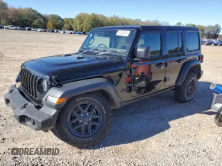 2024 Jeep Wrangler Sport с VIN 1C4PJXKN7RW237317, выставлен на аукционе Copart как лот 80835494 с пробегом 29 092 миль миль и Списание • Salvage title. История ставок и продаж доступна на DreamBid. Изображение 1.