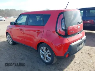 2015 Kia Soul + with VIN KNDJP3A56F7780002, listed as a IAAI auction lot 41457141 with 1 mi miles. Bid and sale history available at carsss.com. Image 3.
