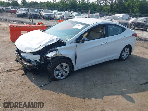 2016 Hyundai Elantra SE with VIN 5NPDH4AE9GH794201, listed as a IAAI auction lot 42391597 with 58,126 mi miles and . Bid and sale history available at DreamBid. Image 2.