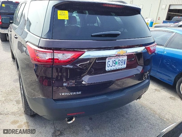 2021 Chevrolet Traverse LT Cloth with VIN 1GNERGKW4MJ184534, listed as a IAAI auction lot 41992375 with 50,989 mi miles. Bid and sale history available at carsss.com. Image 1.