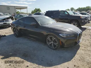 2023 BMW 4 Series 430i with VIN WBA53AP00PCL19557, listed as a Copart auction lot 55710174 with 14,982 mi miles and Salvage title. Bid and sale history available at DreamBid. Image 4.