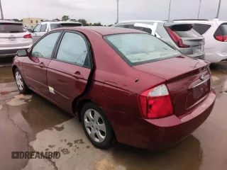 2006 Kia Spectra EX with VIN KNAFE121765251050, listed as a Copart auction lot 75120624 with 0 mi miles and Salvage Title. Bid and sale history available at carsss.com. Image 2.