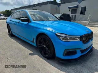 2017 BMW 7 Series 750i z VIN WBA7F0C34HGM22159, wystawiony jako Copart lot #59288865 z przebiegiem 79 952 mil mil oraz Szkoda całkowita • Salvage title. Historia ofert i sprzedaży dostępna na DreamBid. Obrazek 4.