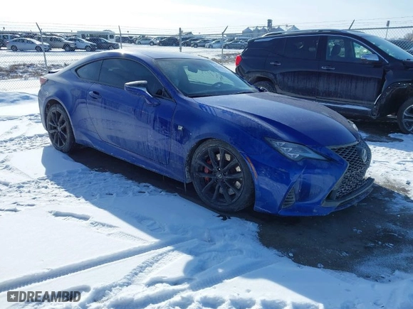 2019 Lexus RC with VIN JTHSZ5BC7K5009544, listed as a IAAI auction lot 41563056 with 85,100 mi miles. Bid and sale history available at carsss.com. Image 1.