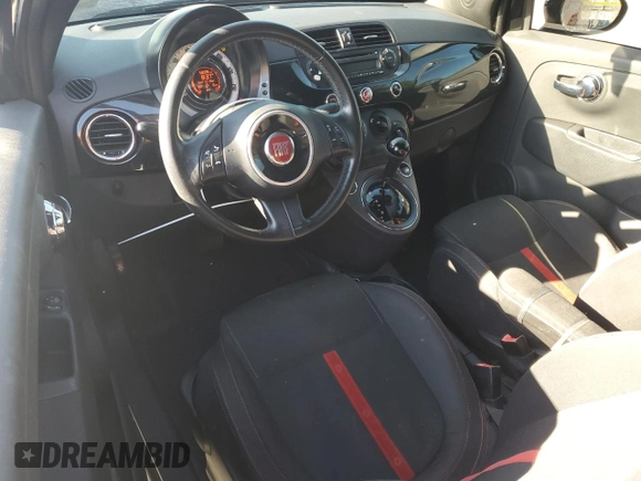 2012 FIAT 500 Pop with VIN 3C3CFFDR0CT340400, listed as a Copart auction lot 48891225 with 59,038 mi miles and Salvage title. Bid and sale history available at DreamBid. Image 8.