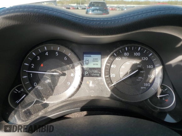 2015 Infiniti Q70 with VIN JN1BY1AR6FM561375, listed as a Copart auction lot 46578795 with 147,080 mi miles and Salvage title. Bid and sale history available at DreamBid. Image 9.