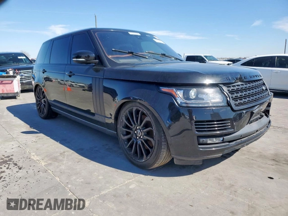 2017 Land Rover Range Rover with VIN SALGS5FE0HA347500, listed as a Copart auction lot 46118235 with 104,637 mi miles and Clean title. Bid and sale history available at DreamBid. Image 4.