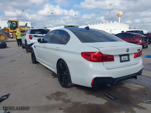 2020 BMW M5 Competition with VIN WBSJF0C08LB448907, listed as a IAAI auction lot 41433298 with 47,956 mi miles. Bid and sale history available at carsss.com. Image 3.