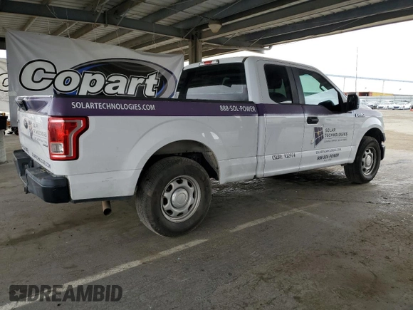 2015 Ford F-150 XL with VIN 1FTEX1C81FKD82013, listed as a Copart auction lot 62599595 with 165,528 mi miles and Clean title. Bid and sale history available at DreamBid. Image 3.