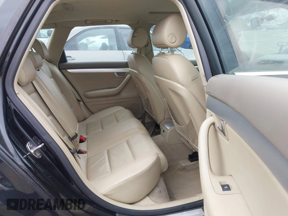 2007 Audi A4 2.0T with VIN WAUKF78E17A035261, listed as a IAAI auction lot 42194153 with 139,348 mi miles and . Bid and sale history available at DreamBid. Image 8.