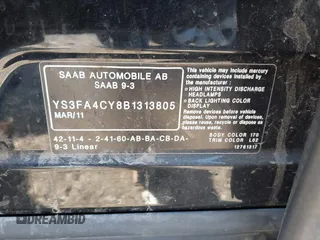 2011 Saab 9-3 z VIN YS3FA4CY8B1313805, wystawiony jako IAAI lot #41859385 z przebiegiem 173 238 mil mil oraz . Historia ofert i sprzedaży dostępna na DreamBid. Obrazek 9.