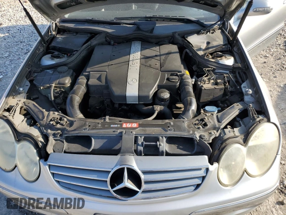 2005 Mercedes-Benz CLK 320 z VIN WDBTJ65J95F147662, wystawiony jako Copart lot #65940304 z przebiegiem 1 523 mil mil oraz Szkoda całkowita • Salvage title. Historia ofert i sprzedaży dostępna na DreamBid. Obrazek 11.
