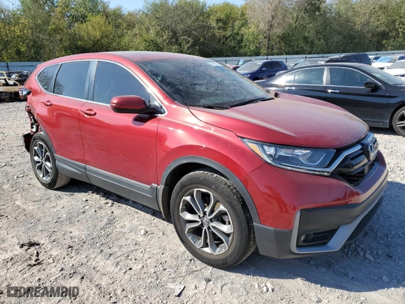 2022 Honda CR-V EX with VIN 2HKRW1H50NH407760, listed as a Copart auction lot 74529374 with 41,212 mi miles and Salvage Title. Bid and sale history available at carsss.com. Image 4.