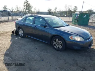 2011 Chevrolet Impala LT Fleet with VIN 2G1WG5EK6B1237654, listed as a IAAI auction lot 41374052 with 200,581 mi miles and . Bid and sale history available at DreamBid. Image 1.