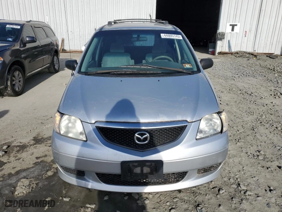 2002 Mazda MPV LX with VIN JM3LW28A520307520, listed as a Copart auction lot 44995145 with 139,593 mi miles and Salvage Title. Bid and sale history available at carsss.com. Image 5.