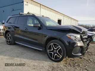 2017 Mercedes-Benz GLS 550 with VIN 4JGDF7DE6HA950752, listed as a Copart auction lot 45538075 with 115,924 mi miles and Salvage title. Bid and sale history available at DreamBid. Image 4.
