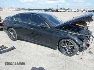 2015 Infiniti Q50 Premium with VIN JN1BV7AP8FM342623, listed as a IAAI auction lot 41590564 with 85,995 mi miles. Bid and sale history available at carsss.com. Image 1.