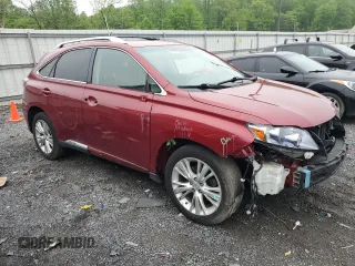 2010 Lexus RX 450h with VIN JTJBC1BA2A2024623, listed as a Copart auction lot 54246765 with Not provided miles and Salvage title. Bid and sale history available at DreamBid. Image 4.
