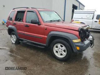 2006 Jeep Liberty Sport with VIN 1J4GL48K66W204160, listed as a Copart auction lot 45196085 with Not Provided miles and Non Repairable. Bid and sale history available at carsss.com. Image 4.