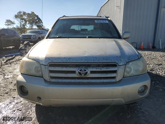 2006 Toyota Highlander with VIN JTEGP21A160111979, listed as a Copart auction lot 80541814 with 120,503 mi miles and Salvage Title. Bid and sale history available at carsss.com. Image 5.