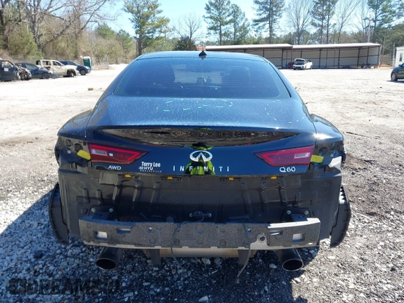 2018 Infiniti Q60 Luxe with VIN JN1EV7EL2JM392124, listed as a IAAI auction lot 41744375 with 63,421 mi miles and . Bid and sale history available at carsss.com. Image 17.