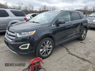 2015 Ford Edge Titanium with VIN 2FMPK4K86FBB83488, listed as a Copart auction lot 53333305 with 233,804 mi miles and Salvage Title. Bid and sale history available at carsss.com. Image 1.