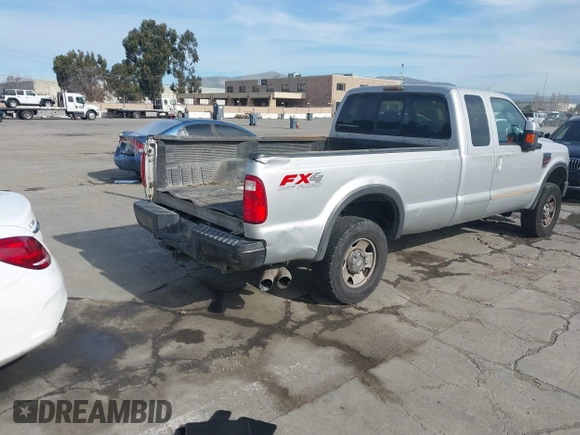 2008 Ford Super Duty F-250 SRW XL with VIN 1FTSX21R08EC05085, listed as a IAAI auction lot 41596775 with 1 mi miles. Bid and sale history available at carsss.com. Image 4.