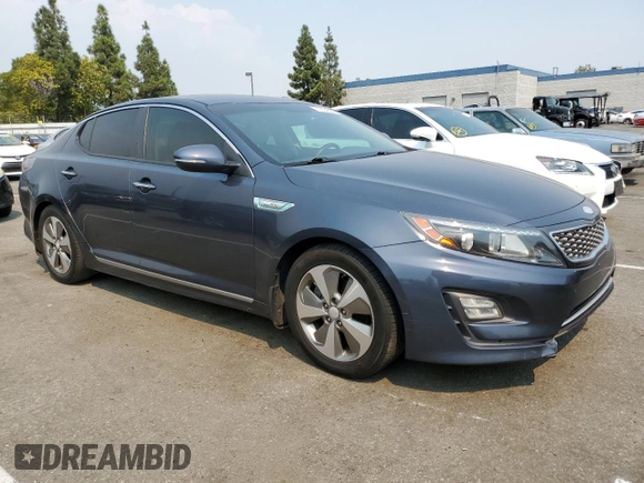 2014 Kia Optima Hybrid EX with VIN KNAGN4AD7E5064844, listed as a Copart auction lot 70834994 with 123,547 mi miles and Salvage Title. Bid and sale history available at carsss.com. Image 4.
