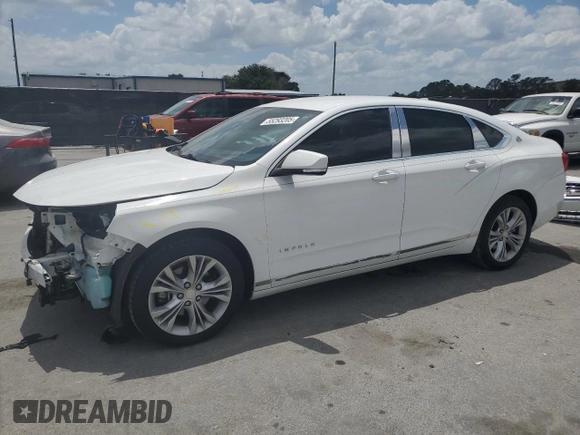 2014 Chevrolet Impala LT with VIN 2G1125S30E9108224, listed as a Copart auction lot 55293205 with 77,496 mi miles and Salvage Title. Bid and sale history available at DreamBid. Image 1.