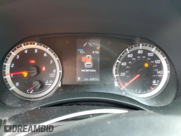 2022 Toyota Highlander L with VIN 5TDCZRAH0NS120106, listed as a Copart auction lot 59477505 with 42,971 mi miles and Salvage title. Bid and sale history available at DreamBid. Image 9.