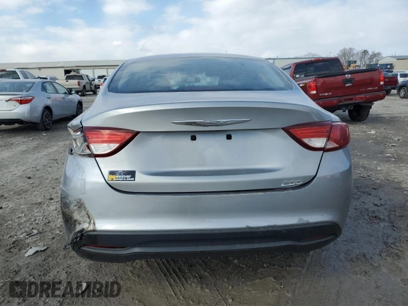 2016 Chrysler 200 LX with VIN 1C3CCCFB5GN197926, listed as a Copart auction lot 42500375 with 36,105 mi miles and Salvage Title. Bid and sale history available at carsss.com. Image 6.