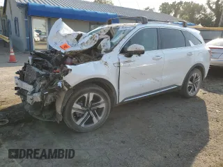 2023 Kia Sorento Hybrid SX Prestige with VIN KNDRKDLG4P5147825, listed as a Copart auction lot 75449274 with 57,181 mi miles and Salvage Title. Bid and sale history available at carsss.com. Image 1.