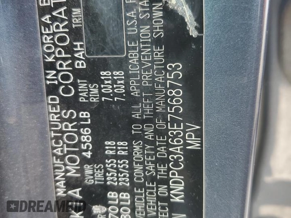 2014 Kia Sportage SX with VIN KNDPC3A63E7568753, listed as a Copart auction lot 80617244 with 143,532 mi miles and Salvage title. Bid and sale history available at DreamBid. Image 13.