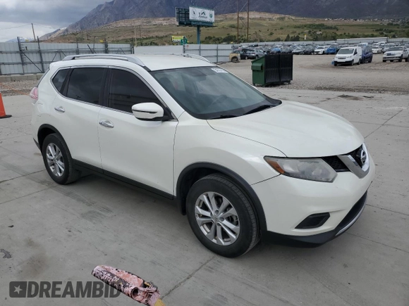 2016 Nissan Rogue SV with VIN KNMAT2MVXGP629263, listed as a Copart auction lot 54783115 with 136,322 mi miles and Clean Title. Bid and sale history available at carsss.com. Image 4.