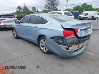 2015 Chevrolet Impala LT with VIN 1G1115SL4FU100098, listed as a IAAI auction lot 41917556 with 110,361 mi miles and . Bid and sale history available at DreamBid. Image 3.