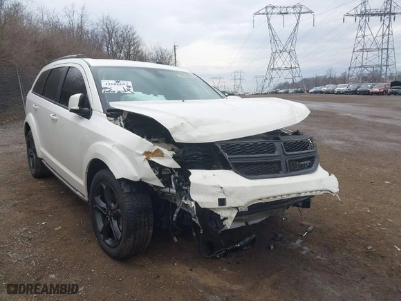 2019 Dodge Journey Crossroad with VIN 3C4PDCGG7KT860748, listed as a IAAI auction lot 41686692 with 80,028 mi miles. Bid and sale history available at carsss.com. Image 6.