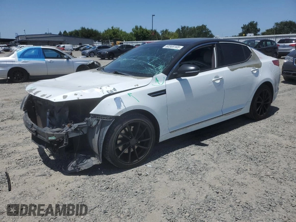 2013 Kia Optima SX с VIN 5XXGR4A69DG175625, выставлен на аукционе Copart как лот 60569165 с пробегом 125 827 миль миль и Списание • Salvage title. История ставок и продаж доступна на DreamBid. Изображение 1.