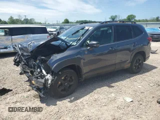 2022 Subaru Forester Wilderness z VIN JF2SKAMC0NH435625, wystawiony jako Copart lot #62316225 z przebiegiem Nie podano mil oraz Szkoda całkowita • Salvage title. Historia ofert i sprzedaży dostępna na DreamBid. Obrazek 1.
