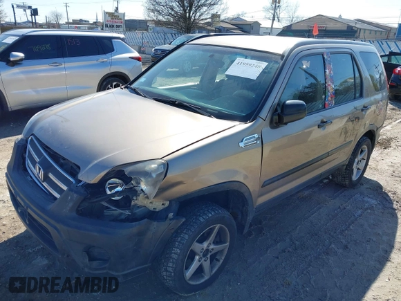 2005 Honda CR-V LX with VIN JHLRD78565C040337, listed as a IAAI auction lot 41959248 with 179,389 mi miles. Bid and sale history available at carsss.com. Image 2.