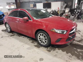 2019 Mercedes-Benz A 220 with VIN WDD3G4FB7KW023239, listed as a IAAI auction lot 41485467 with 52,396 mi miles and . Bid and sale history available at DreamBid. Image 1.