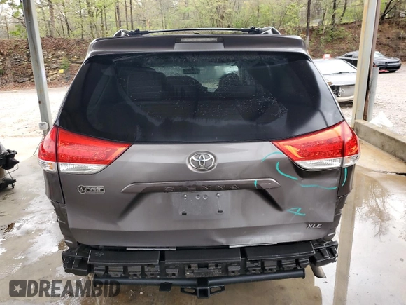 2011 Toyota Sienna XLE AAS with VIN 5TDYK3DC0BS115989, listed as a Copart auction lot 51128935 with 223,172 mi miles and Salvage Title. Bid and sale history available at carsss.com. Image 6.