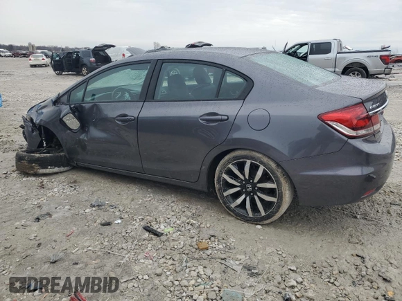 2015 Honda Civic EX-L with VIN 2HGFB2F97FH532681, listed as a Copart auction lot 47225745 with Not Provided miles and Clean Title. Bid and sale history available at DreamBid. Image 2.