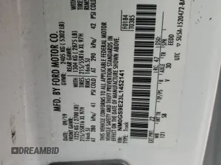 2020 Ford Transit Connect XL z VIN NM0GS9E23L1452141, wystawiony jako Copart lot #73471454 z przebiegiem 83 057 mil mil oraz Szkoda całkowita • Salvage title. Historia ofert i sprzedaży dostępna na DreamBid. Obrazek 12.