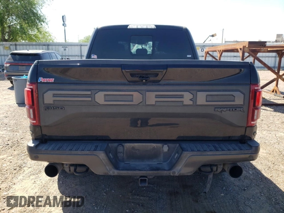 2020 Ford F-150 Raptor with VIN 1FTFW1RG5LFB66627, listed as a Copart auction lot 48729995 with 85,140 mi miles and Salvage Title. Bid and sale history available at carsss.com. Image 6.