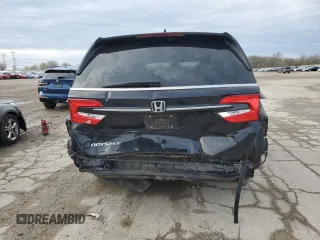 2022 Honda Odyssey EX-L with VIN 5FNRL6H70NB031177, listed as a Copart auction lot 51262515 with 53,629 mi miles and Salvage Title. Bid and sale history available at DreamBid. Image 6.