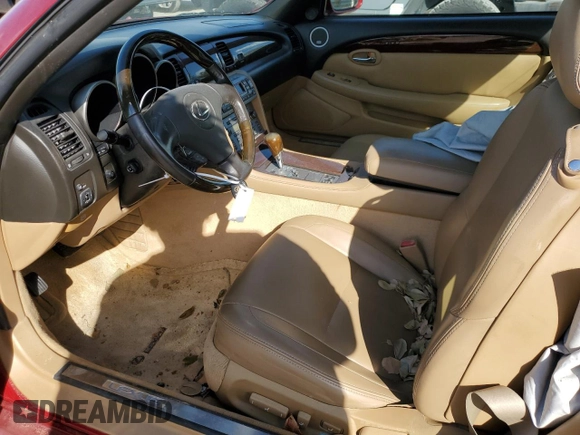 2007 Lexus SC 430 with VIN JTHFN45Y179015810, listed as a Copart auction lot 74630984 with 240,212 mi miles and Salvage Title. Bid and sale history available at DreamBid. Image 7.